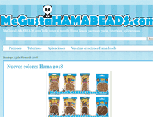 Tablet Screenshot of megustahamabeads.com